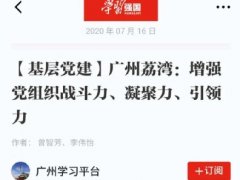 点赞！老子有钱lzyq88实业党支部登上“进建强国”平台
